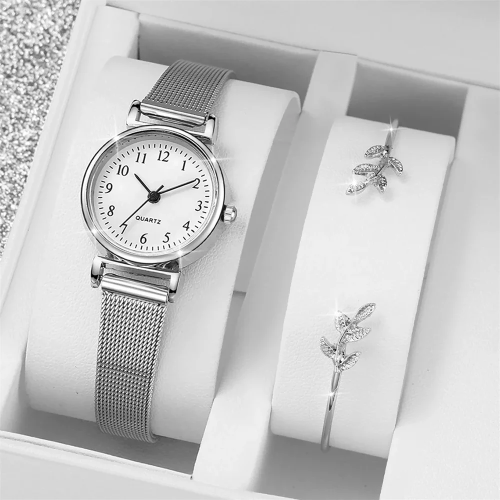Women's Fashion Watch & Bracelet Set - Casual Quartz Wristwatch