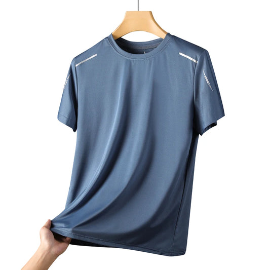 Men's Quick-Dry Athletic T-Shirt - Breathable Outdoor Sports Tee