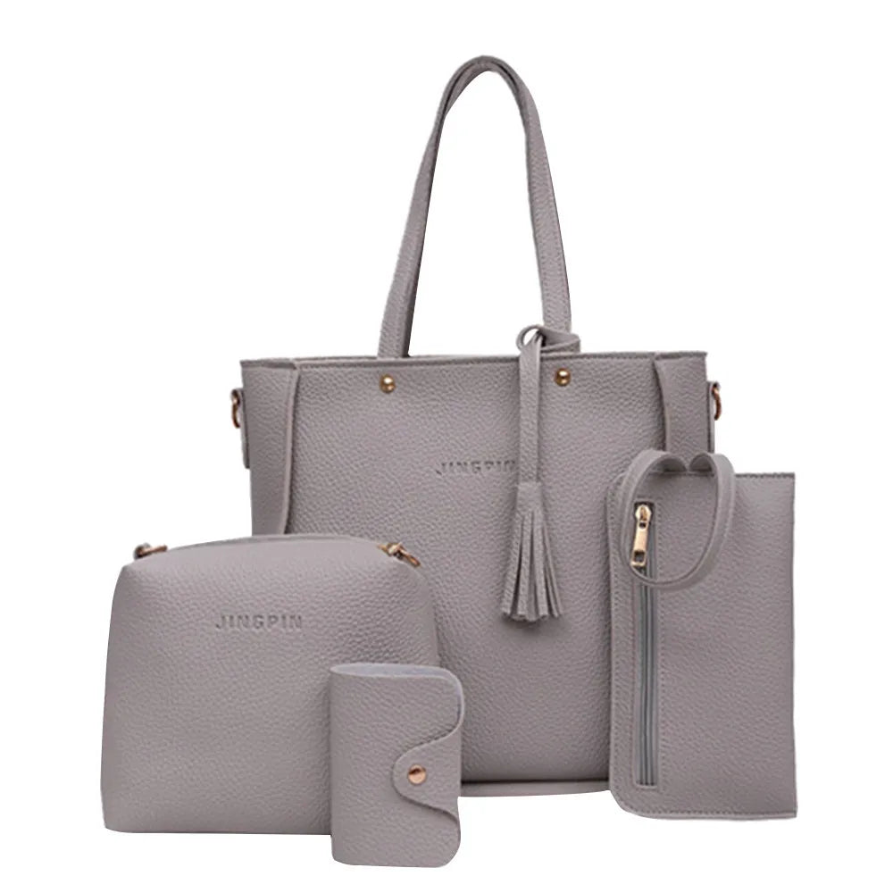 SIGNATURE 4-TEILIGES SET – LUXURIÖSE MINIMALISTISCHE HANDTASCHEN