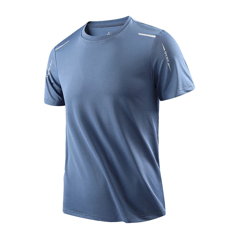Men's Quick-Dry Athletic T-Shirt - Breathable Outdoor Sports Tee