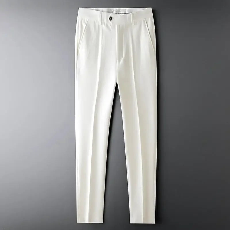 Men's Premium Draped Pants - Luxury Straight Fit Dress