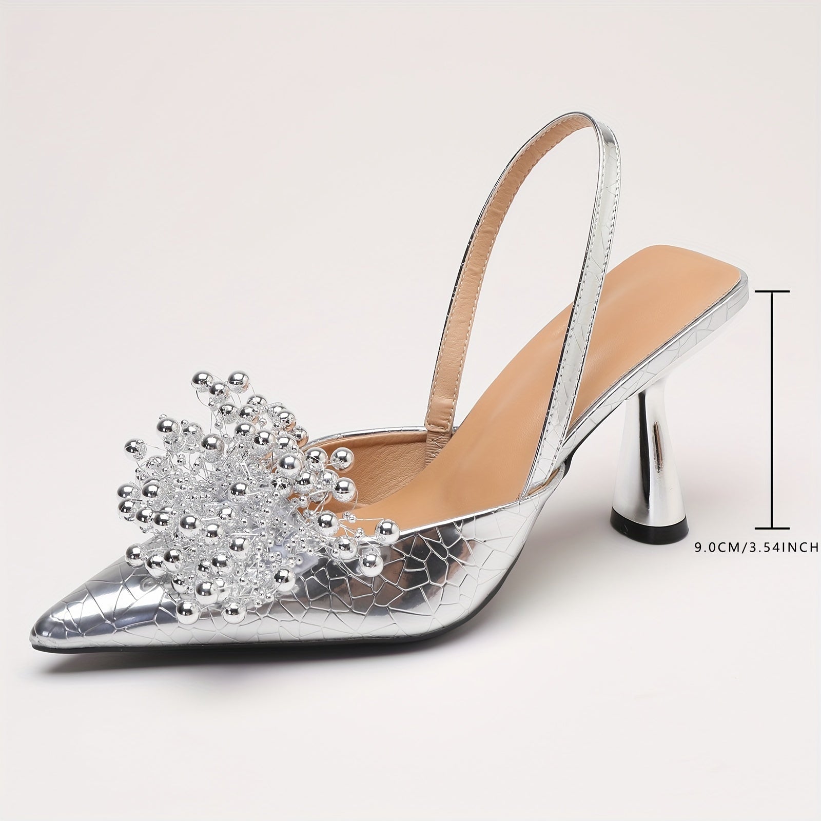 Women's Pointed Toe Slingback Heels - Elegant Party Sandals