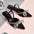Women's Rhinestone Bowknot Kitten Heels - Elegant Slingback Sandals