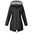 Womens Waterproof Raincoat Casual Basic Outdoors Drawstring Trench Lightweight Drawstring Jackets Hiking Clothes For Women
