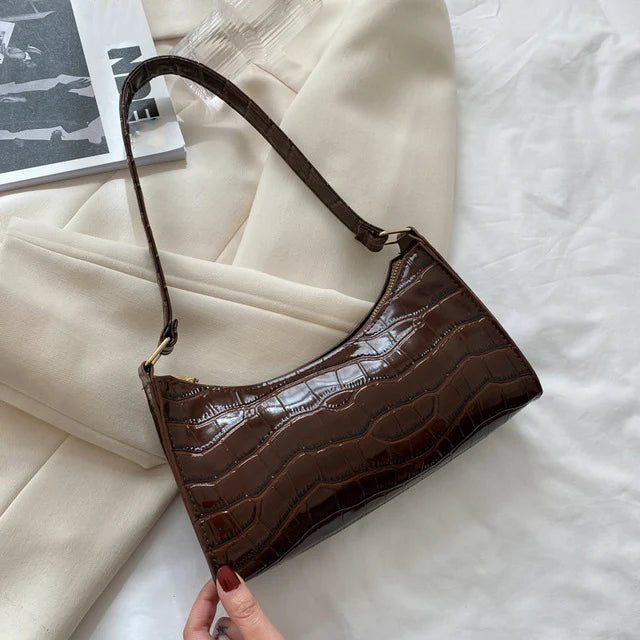 TEXTURED MINI TOP‑HANDLE BAG – TIMELESS NEUTRAL ELEGANCE