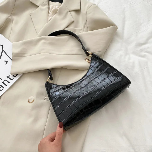 TEXTURED MINI TOP‑HANDLE BAG – TIMELESS NEUTRAL ELEGANCE