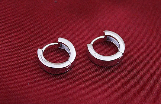 Mini Hoop Earrings - 925 Sterling Silver Huggie Hoops for Women & Men