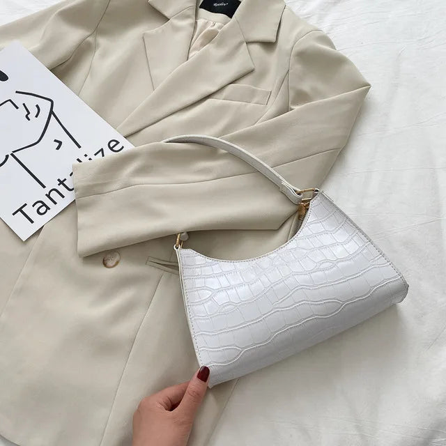TEXTURED MINI TOP‑HANDLE BAG – TIMELESS NEUTRAL ELEGANCE