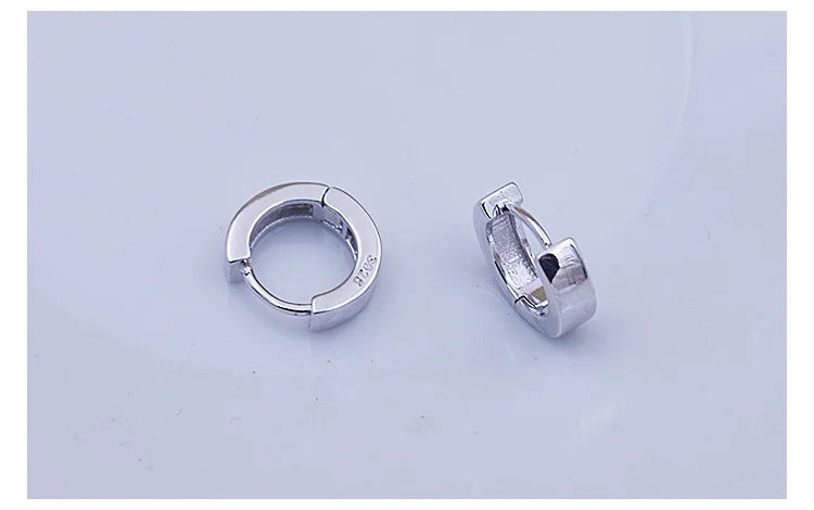 Mini Hoop Earrings - 925 Sterling Silver Huggie Hoops for Women & Men