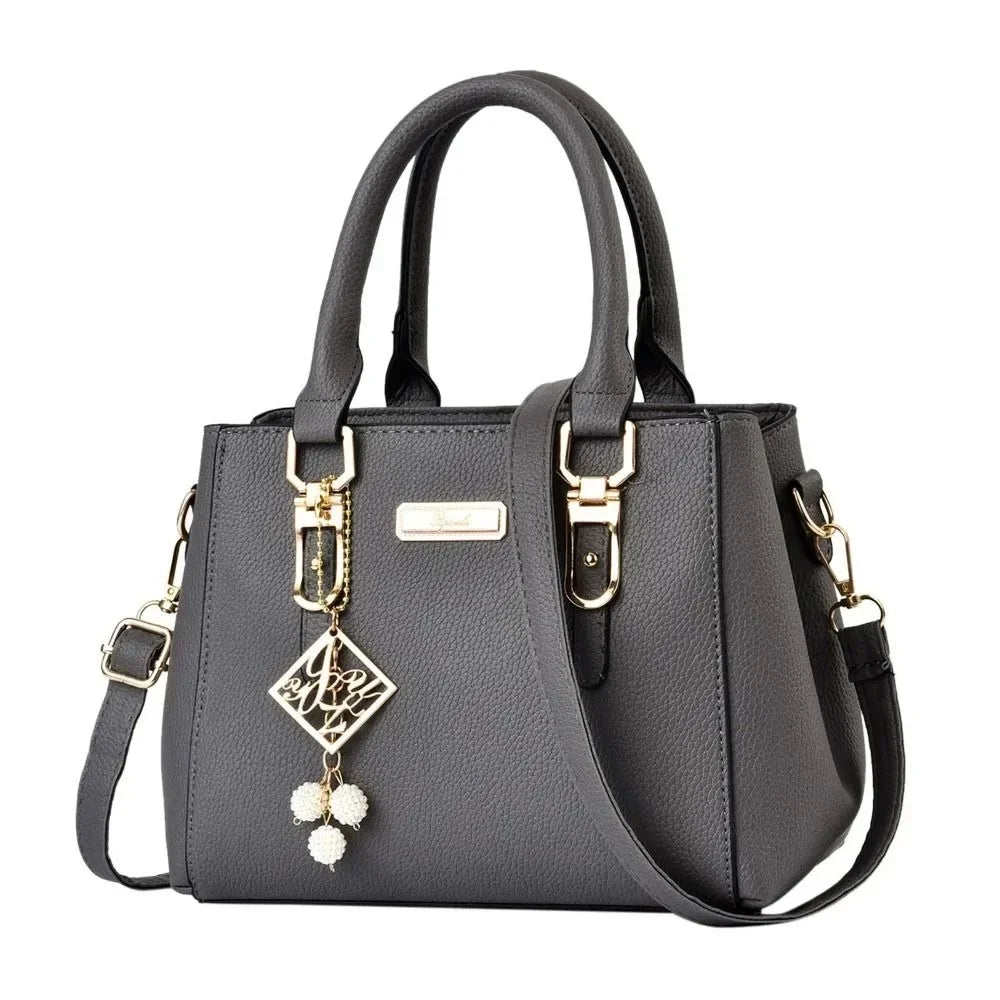 STRUCTURED ELEGANT TOP-HANDLE HANDBAG – SHOULDER & CROSSBODY