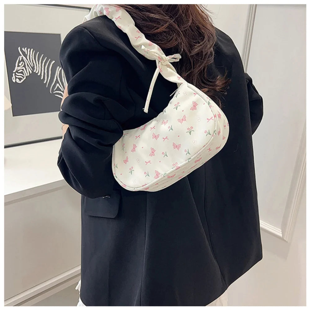 Women's Pleated Shoulder Bag - Trendy Underarm Handbag