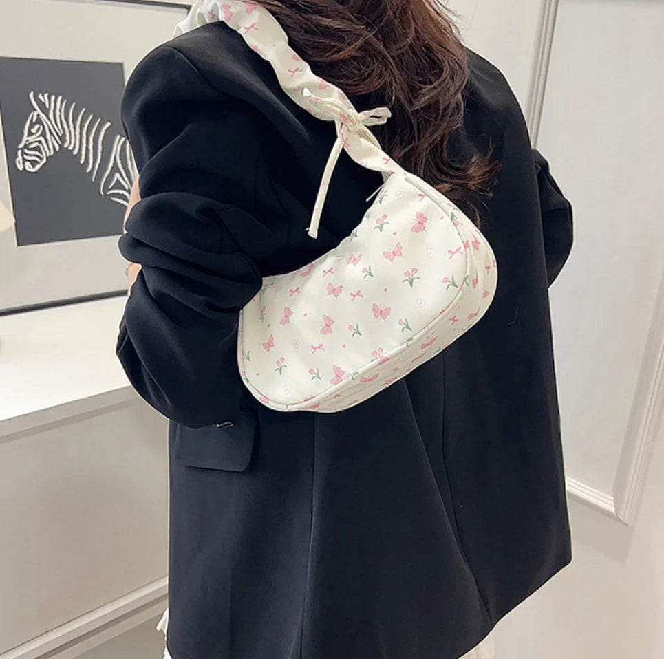 Women's Pleated Shoulder Bag - Trendy Underarm Handbag
