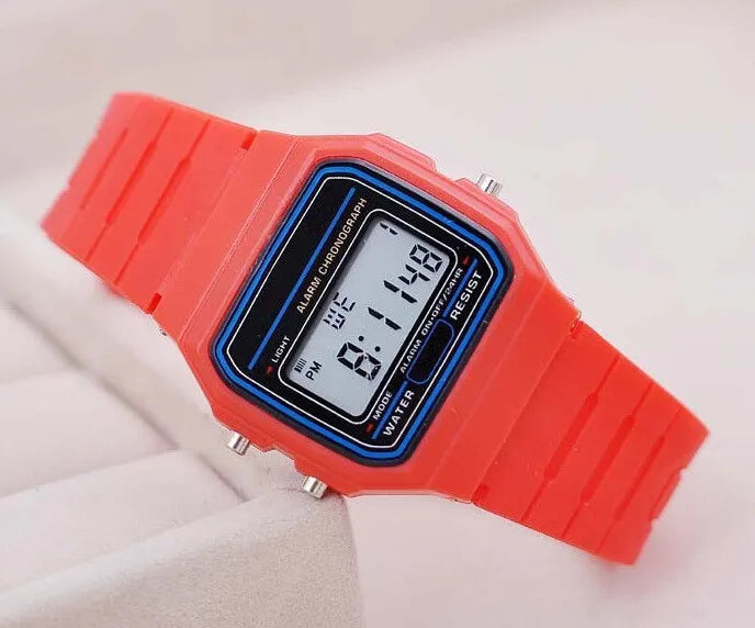 Digital Sports Watch - Waterproof LED Wristwatch for Men & Women