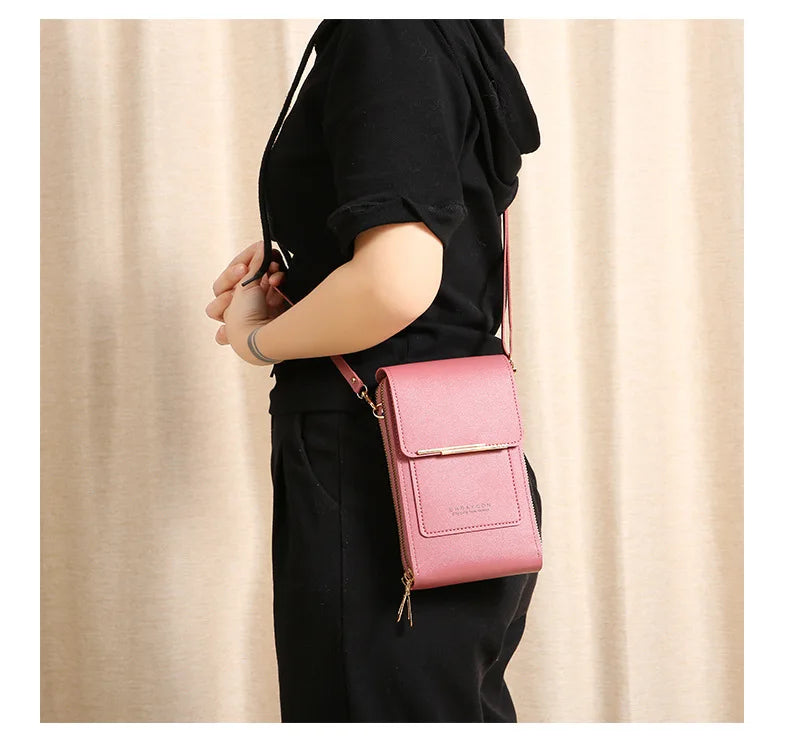 TOUCH SCREEN PHONE PURSE – CROSSBODY WALLET & MULTI-COMPARTMENT ORGANIZER