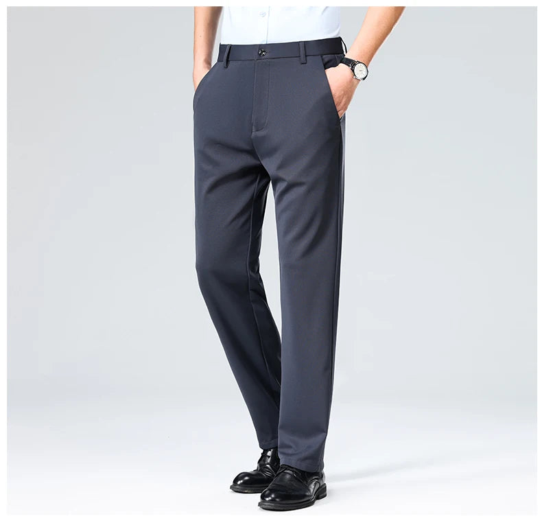 Men's Formal Dress Suit Pants - Business Casual Trousers
