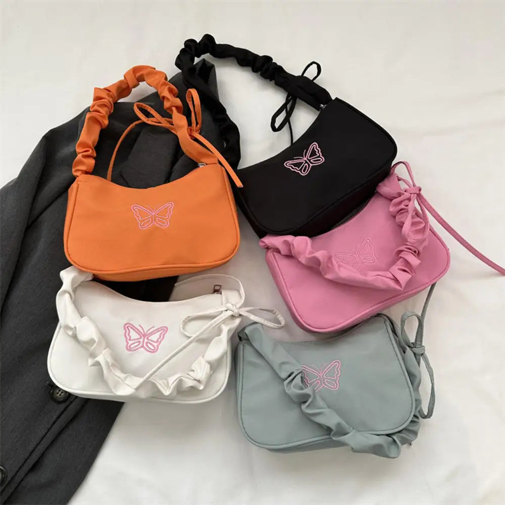 Women's Pleated Shoulder Bag - Trendy Underarm Handbag