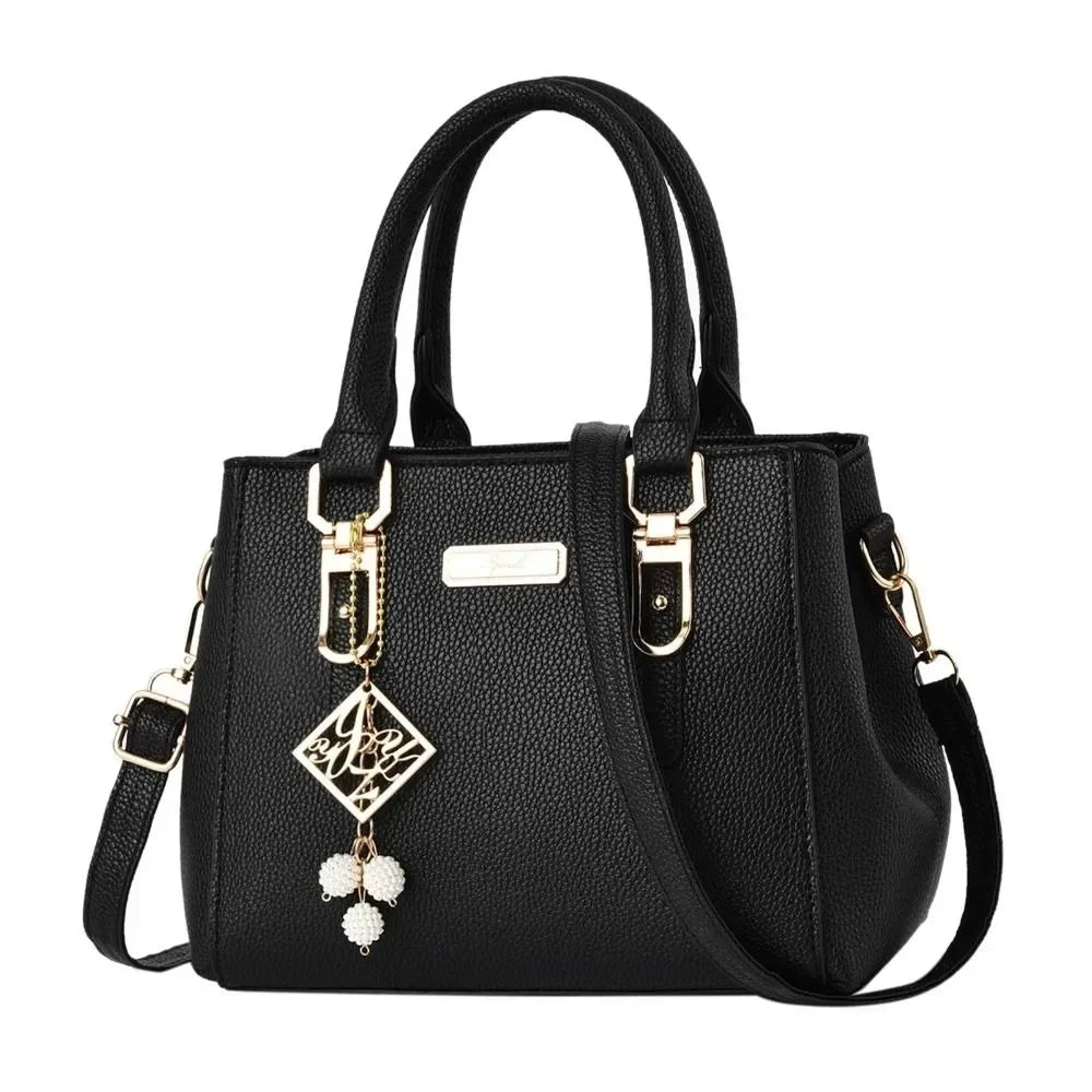 STRUCTURED ELEGANT TOP-HANDLE HANDBAG – SHOULDER & CROSSBODY