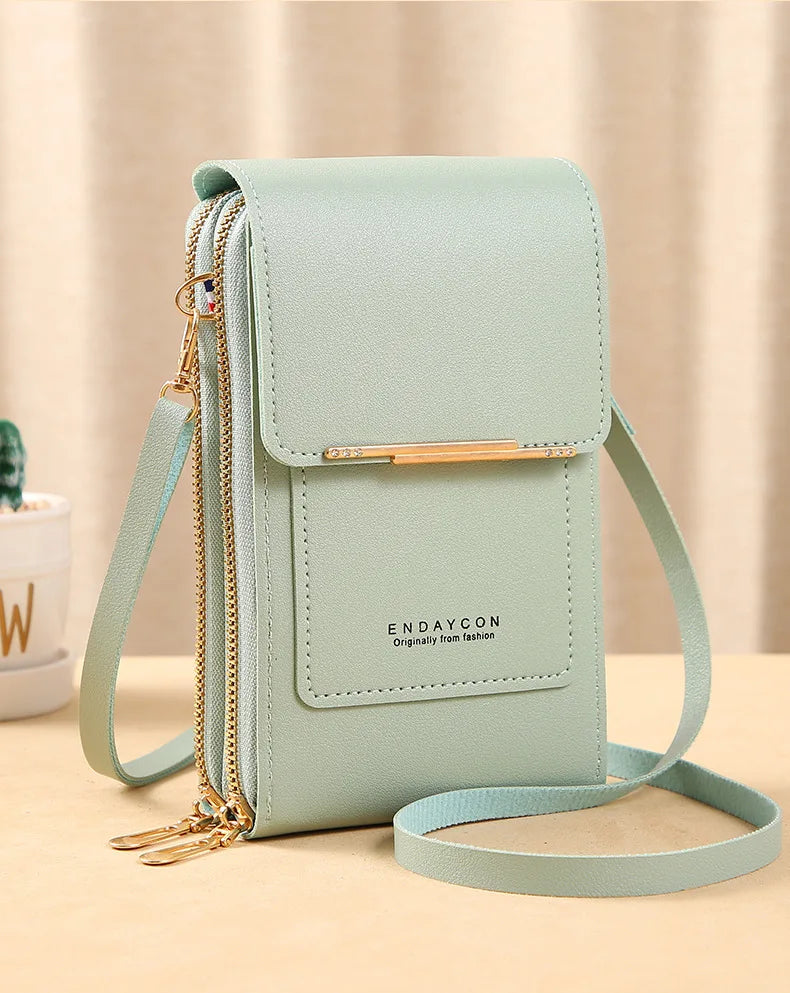 TOUCH SCREEN PHONE PURSE – CROSSBODY WALLET & MULTI-COMPARTMENT ORGANIZER