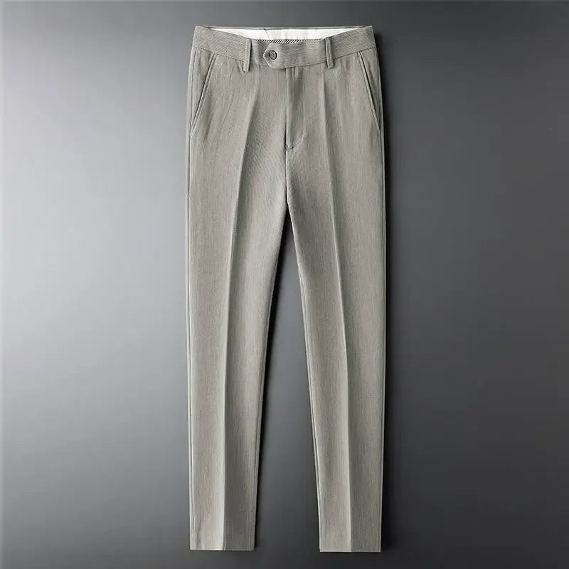 Men's Premium Draped Pants - Luxury Straight Fit Dress
