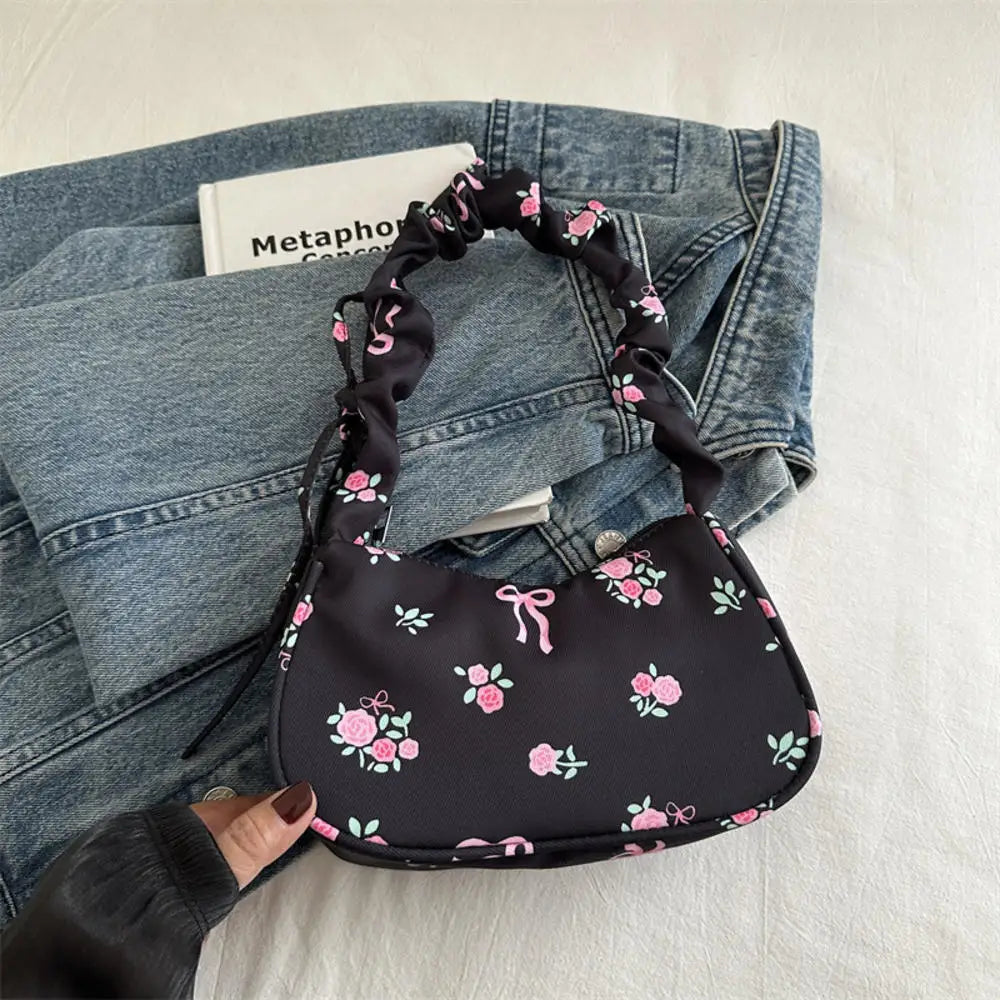 Women's Pleated Shoulder Bag - Trendy Underarm Handbag