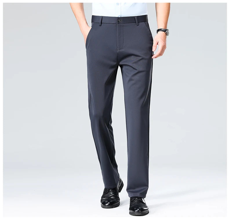 Men's Formal Dress Suit Pants - Business Casual Trousers