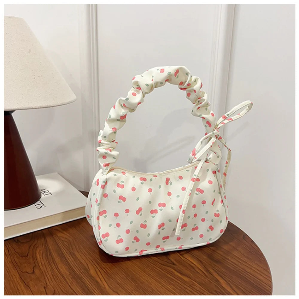 Women's Pleated Shoulder Bag - Trendy Underarm Handbag