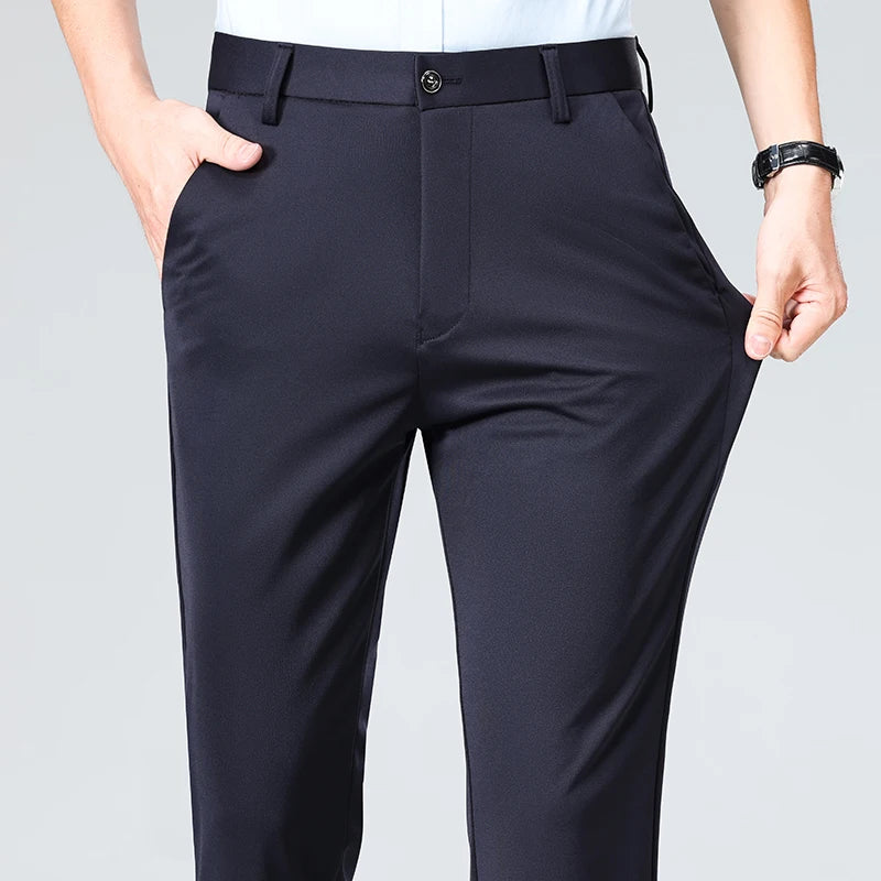 Men's Formal Dress Suit Pants - Business Casual Trousers