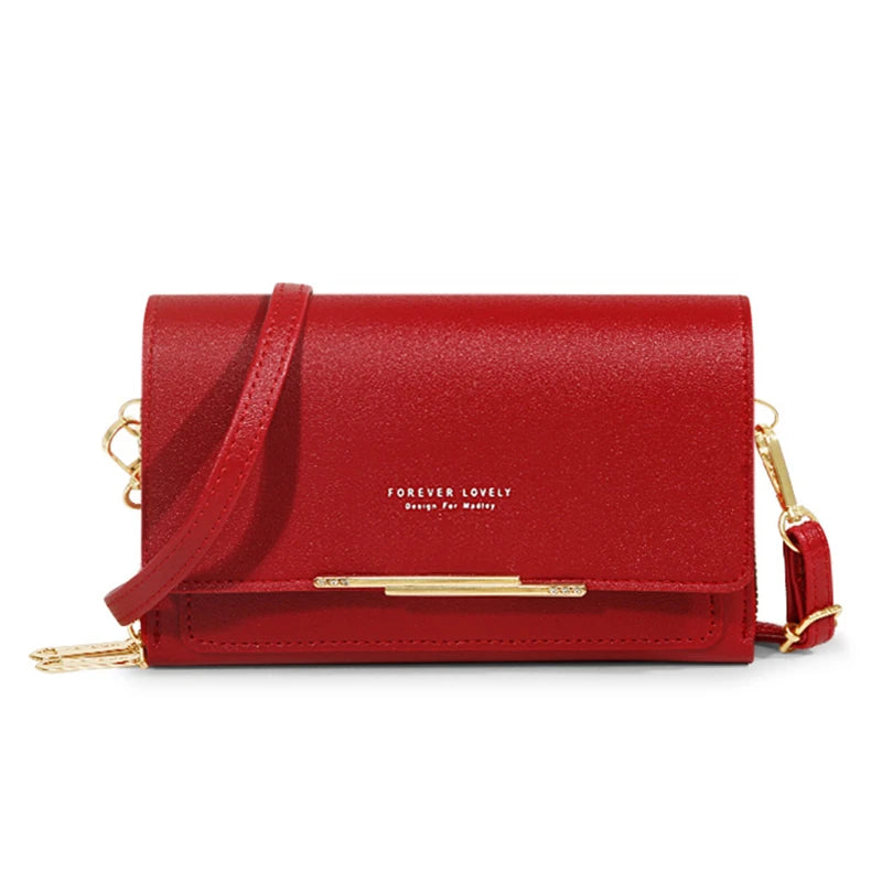 LUXE MULTI-COMPARTMENT CROSSBODY – LEATHER & GOLD ACCENTS
