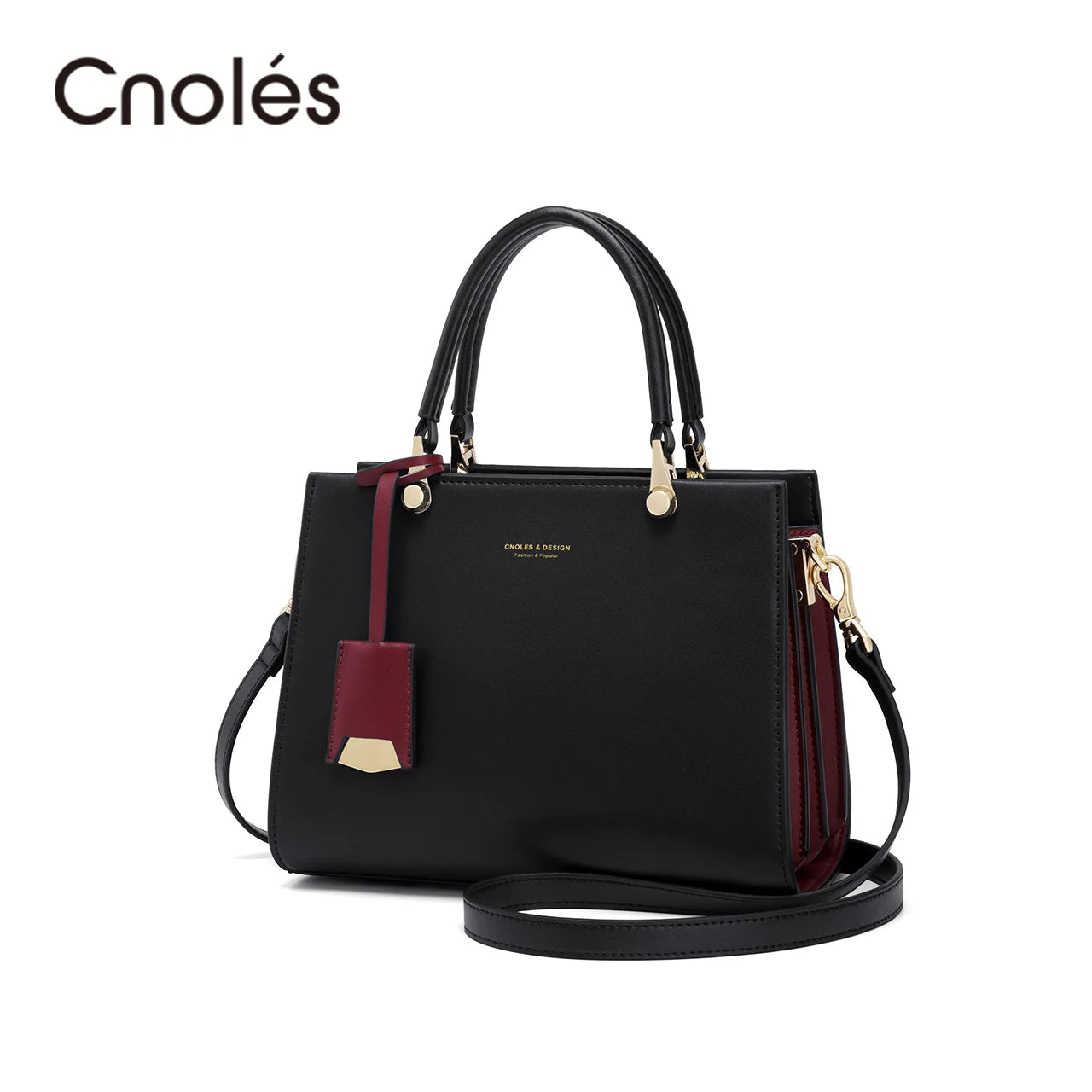 CNOLES STRUCTURED HANDBAG – TOP HANDLE & SHOULDER BAG