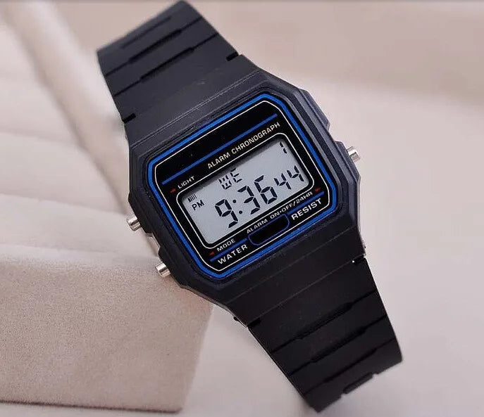 Digital Sports Watch - Waterproof LED Wristwatch for Men & Women