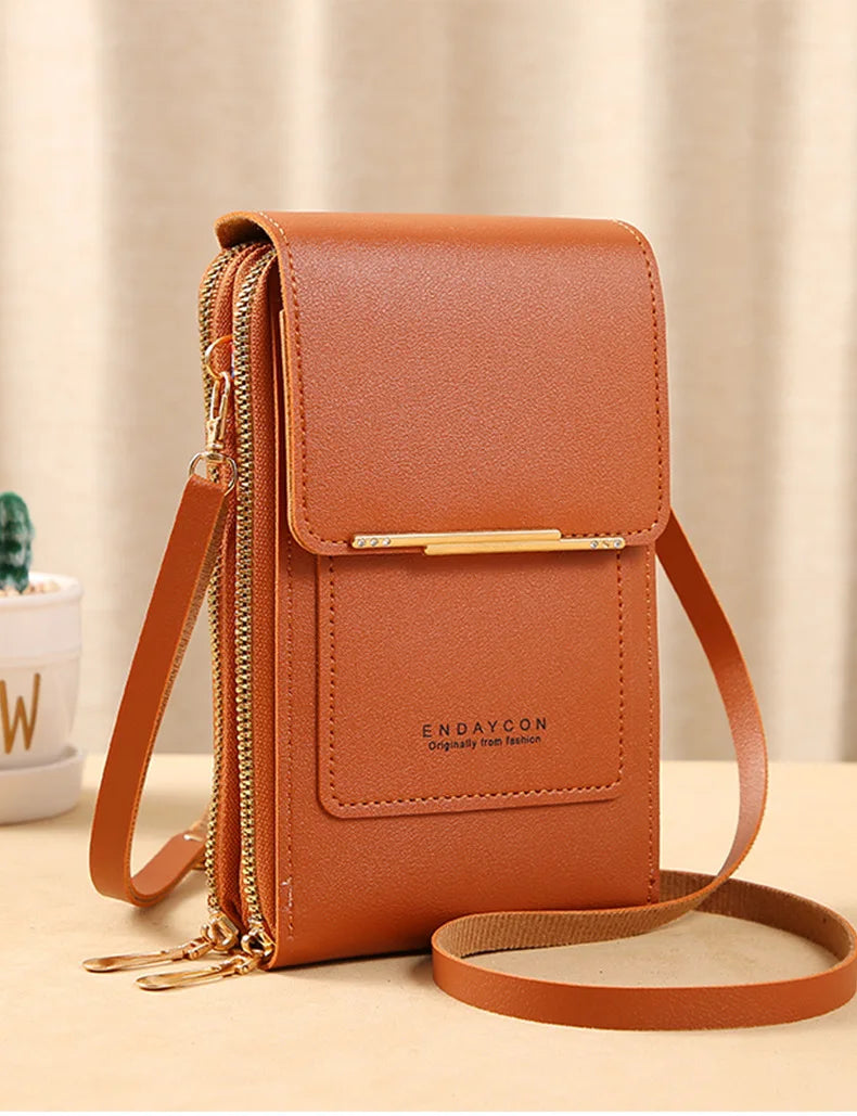 TOUCH SCREEN PHONE PURSE – CROSSBODY WALLET & MULTI-COMPARTMENT ORGANIZER