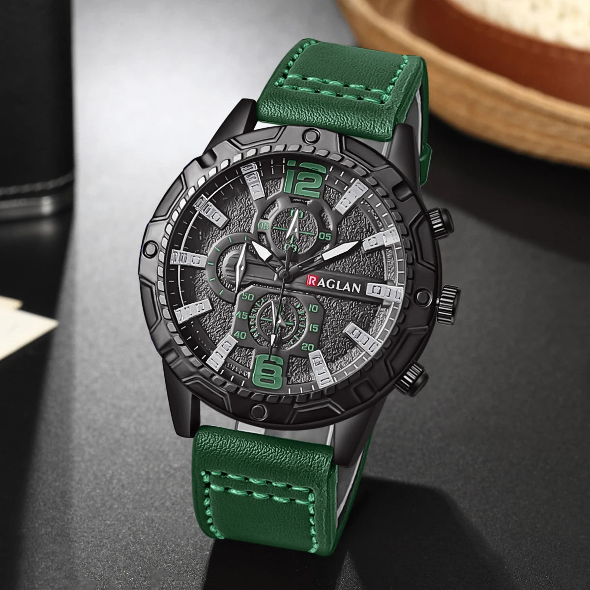 Men's Leather Watch - Classic Fashion Wristwatch