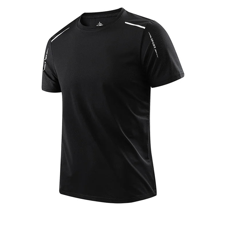 Men's Quick-Dry Athletic T-Shirt - Breathable Outdoor Sports Tee
