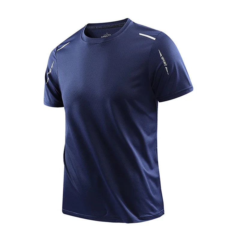 Men's Quick-Dry Athletic T-Shirt - Breathable Outdoor Sports Tee