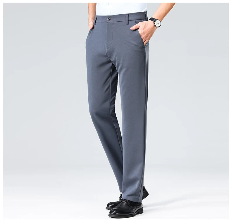 Men's Formal Dress Suit Pants - Business Casual Trousers