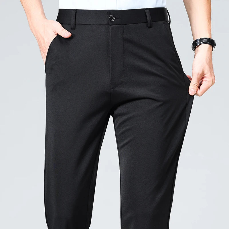 Men's Formal Dress Suit Pants - Business Casual Trousers