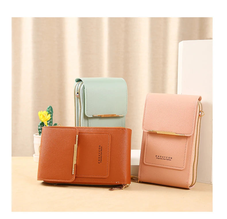 TOUCH SCREEN PHONE PURSE – CROSSBODY WALLET & MULTI-COMPARTMENT ORGANIZER