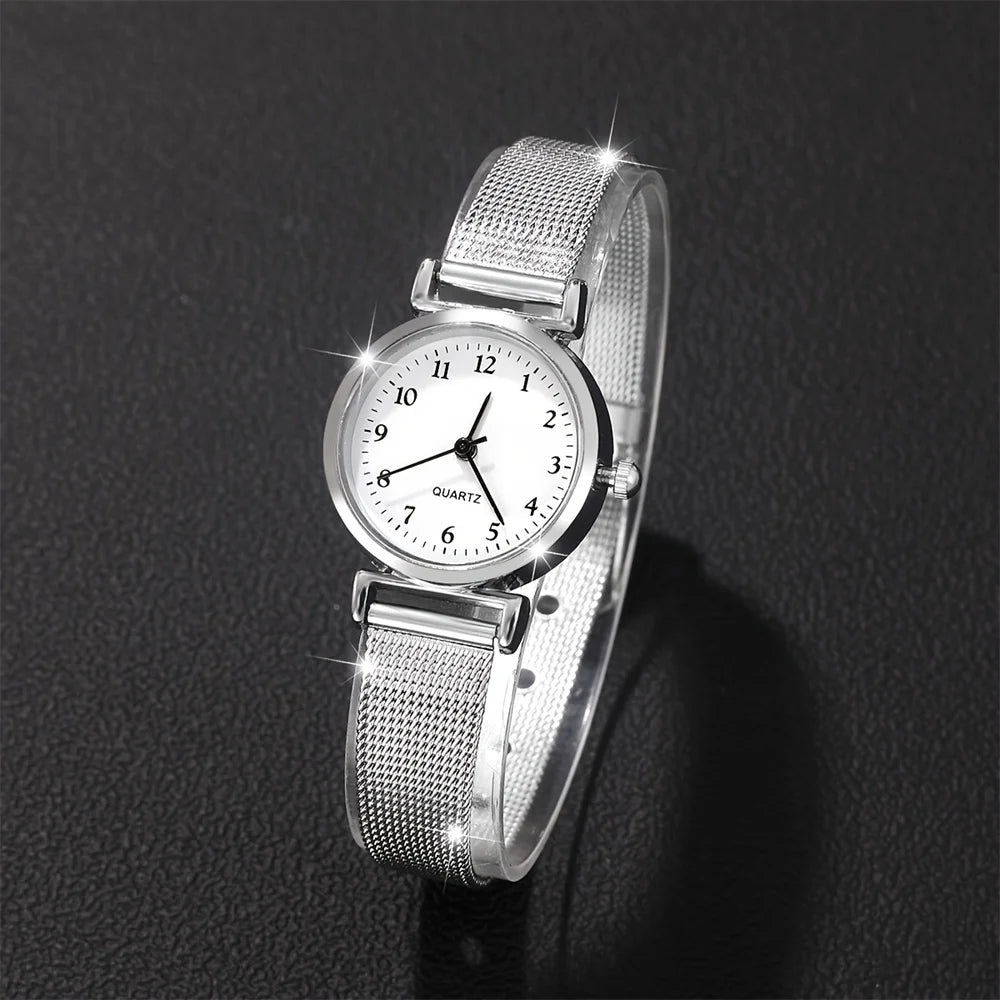 Women's Fashion Watch & Bracelet Set - Casual Quartz Wristwatch