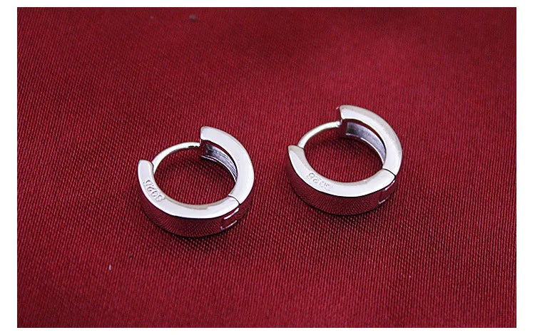 Mini Hoop Earrings - 925 Sterling Silver Huggie Hoops for Women & Men