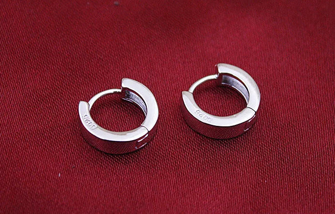 Mini Hoop Earrings - 925 Sterling Silver Huggie Hoops for Women & Men