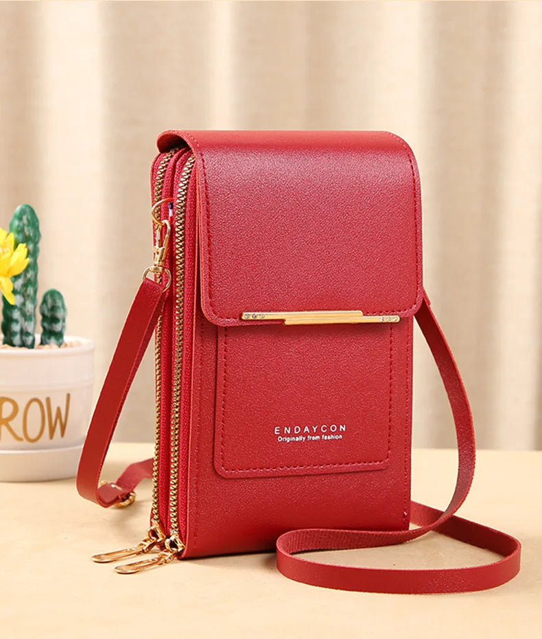 TOUCH SCREEN PHONE PURSE – CROSSBODY WALLET & MULTI-COMPARTMENT ORGANIZER