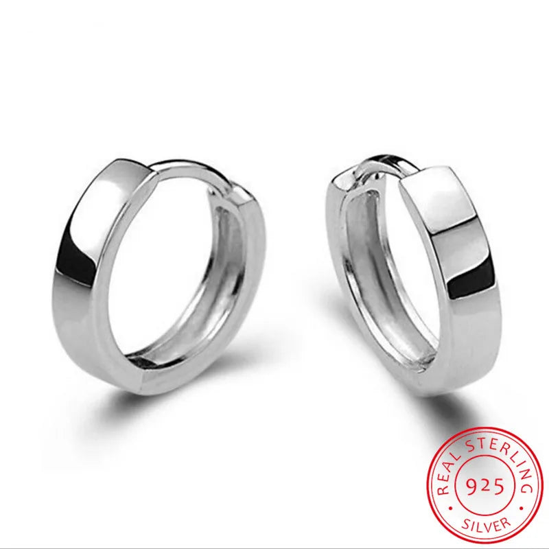 Mini Hoop Earrings - 925 Sterling Silver Huggie Hoops for Women & Men
