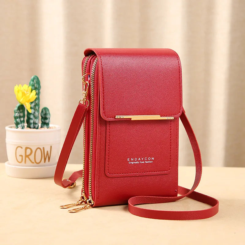 TOUCH SCREEN PHONE PURSE – CROSSBODY WALLET & MULTI-COMPARTMENT ORGANIZER
