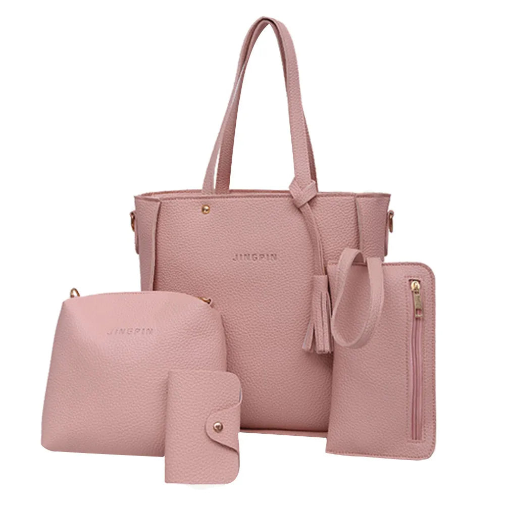 SIGNATURE 4-TEILIGES SET – LUXURIÖSE MINIMALISTISCHE HANDTASCHEN