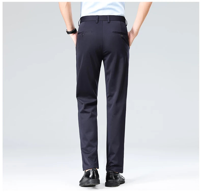 Men's Formal Dress Suit Pants - Business Casual Trousers
