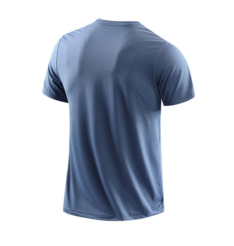 Men's Quick-Dry Athletic T-Shirt - Breathable Outdoor Sports Tee