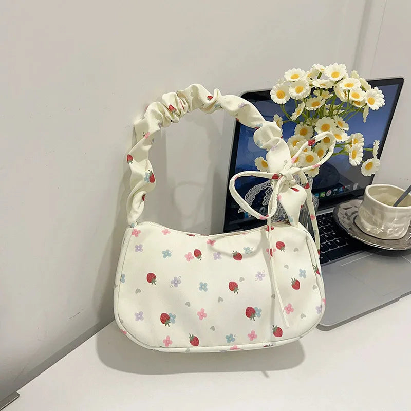 Women's Pleated Shoulder Bag - Trendy Underarm Handbag