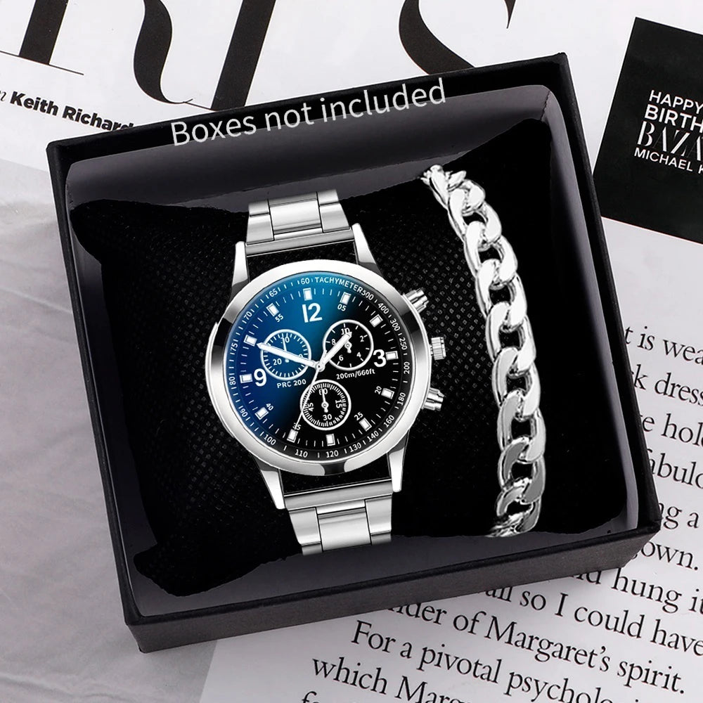Men's Business Watch - Stainless Steel Quartz Watch
