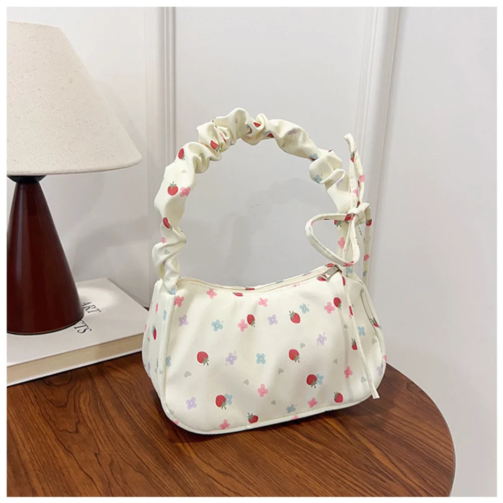 Women's Pleated Shoulder Bag - Trendy Underarm Handbag