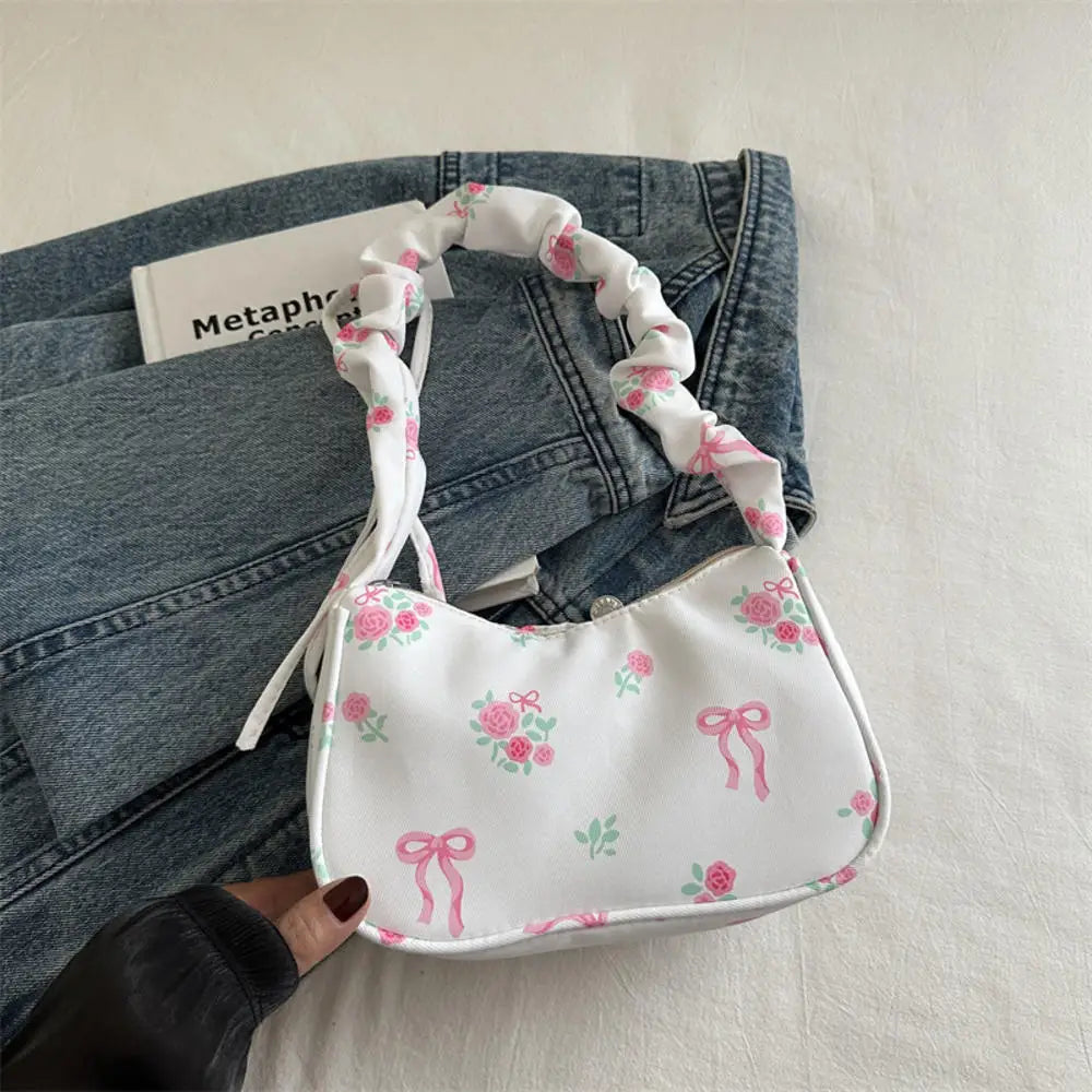Women's Pleated Shoulder Bag - Trendy Underarm Handbag